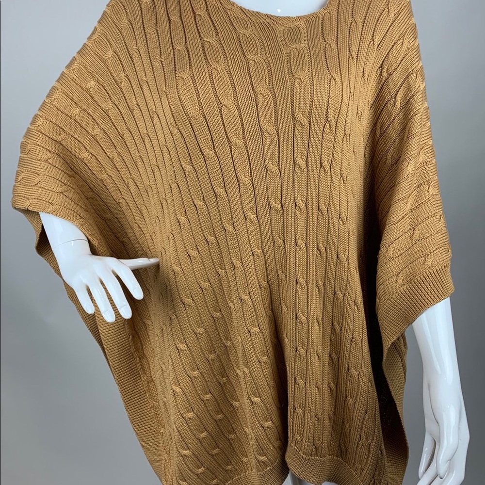 Ralph Lauren (large) -rich gold colored poncho